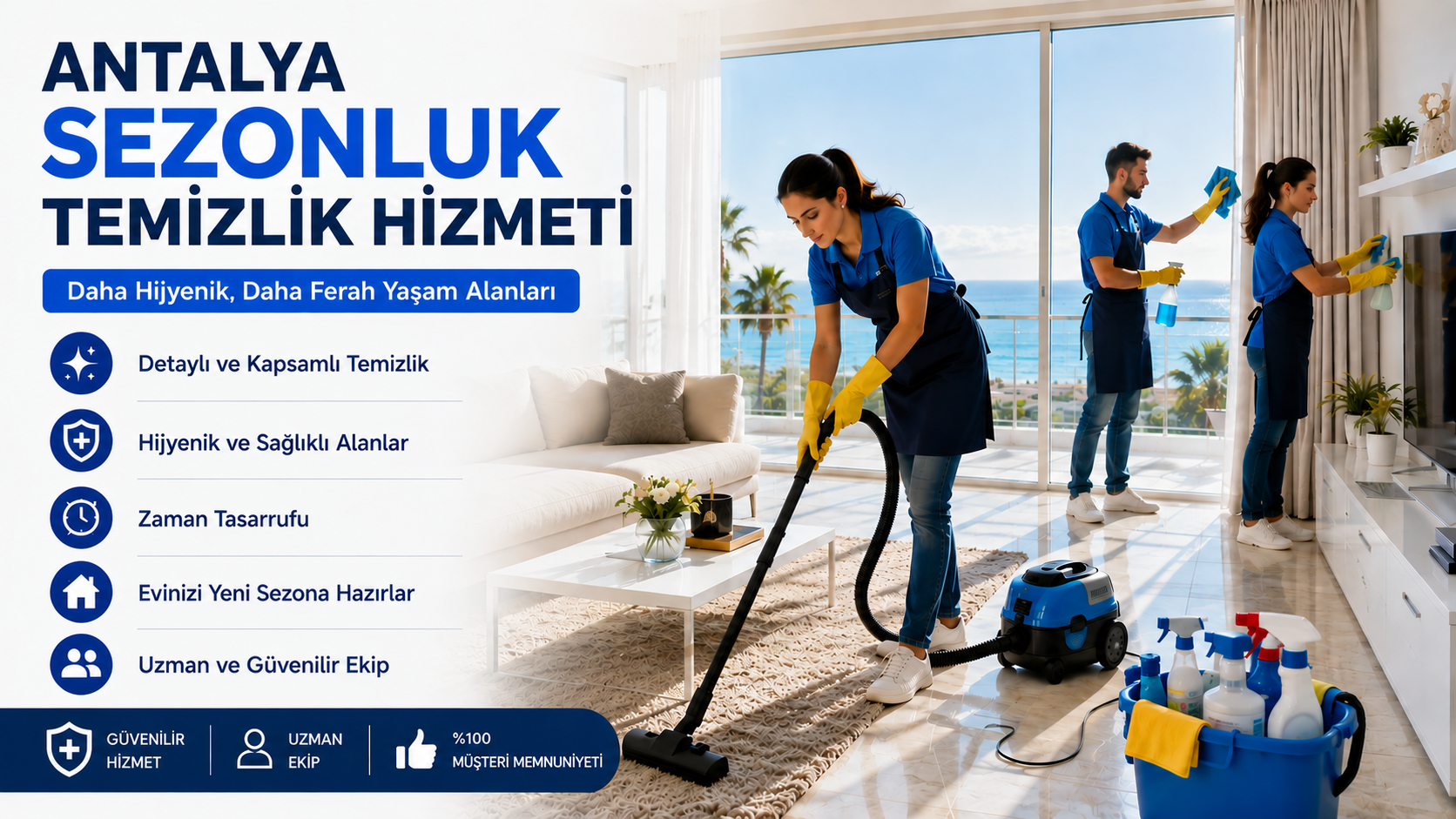 Antalya Sezonluk Temizlik Hizmeti