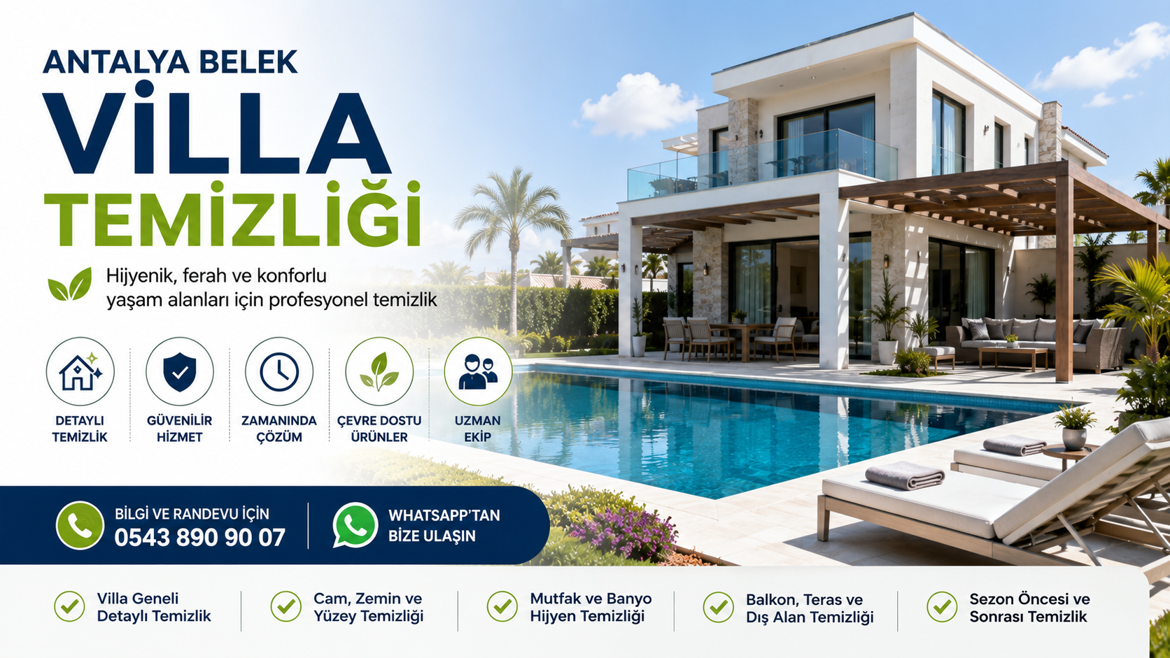 Antalya Belek Villa Temizliği Rehberi