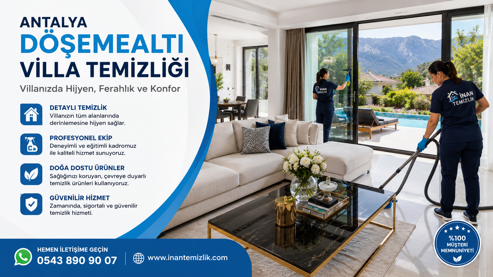 Antalya Döşemealtı Villa Temizliği Hizmeti