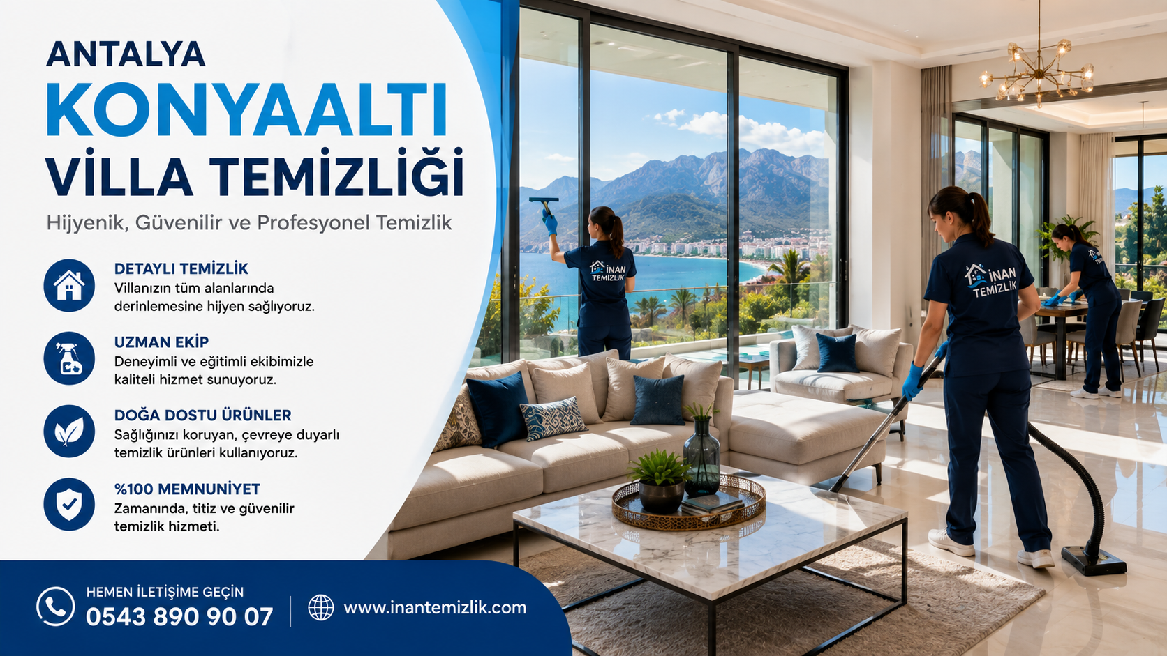 Antalya Konyaaltı Villa Temizliği Hizmeti